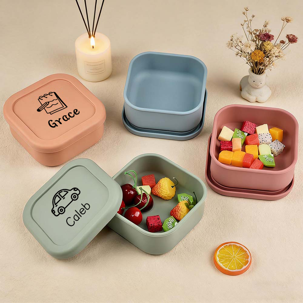 Personalised Kid Food Silicone Bento Box | CWBaby509