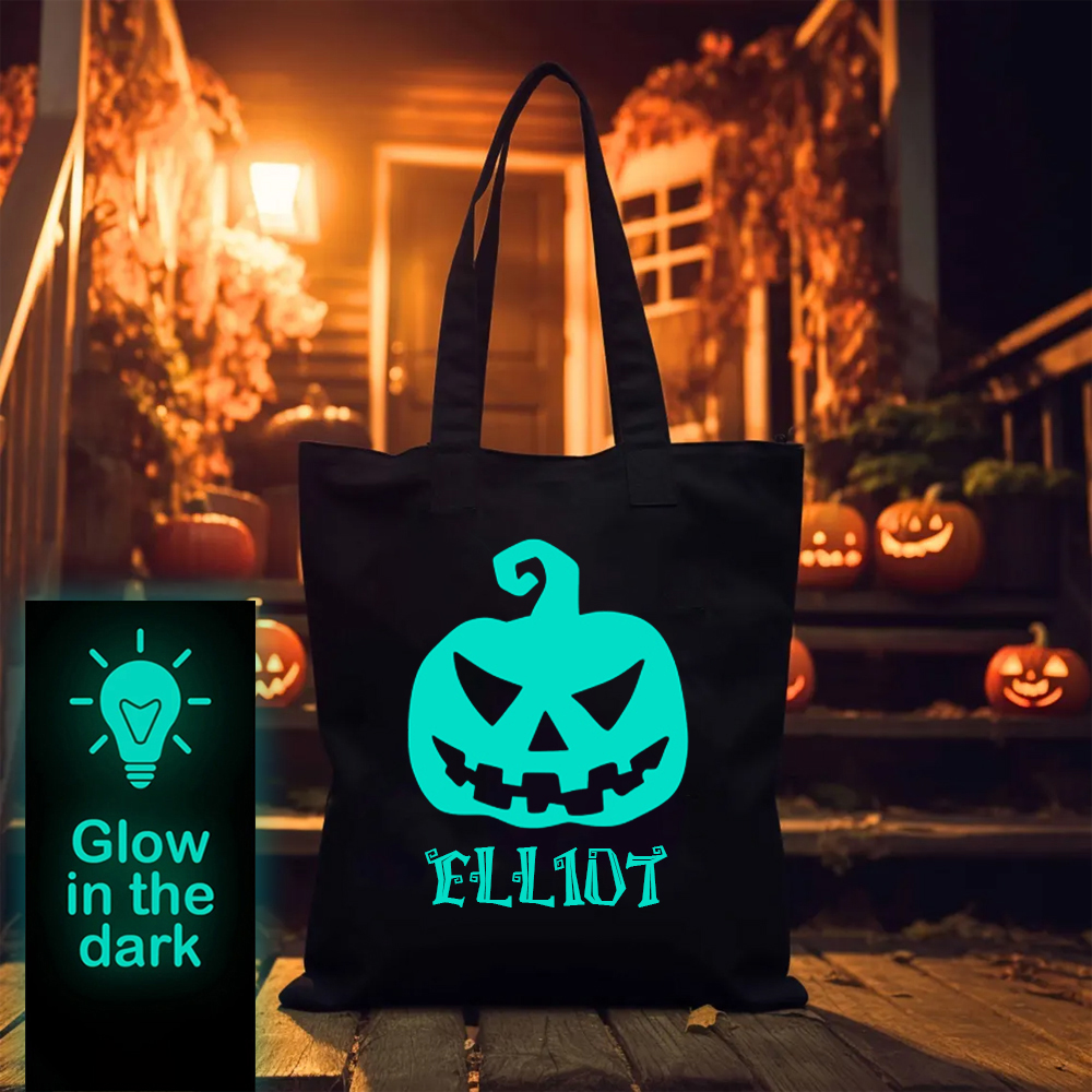 Personalized Glow In The Dark Halloween Treat Bag | CWHalloween16