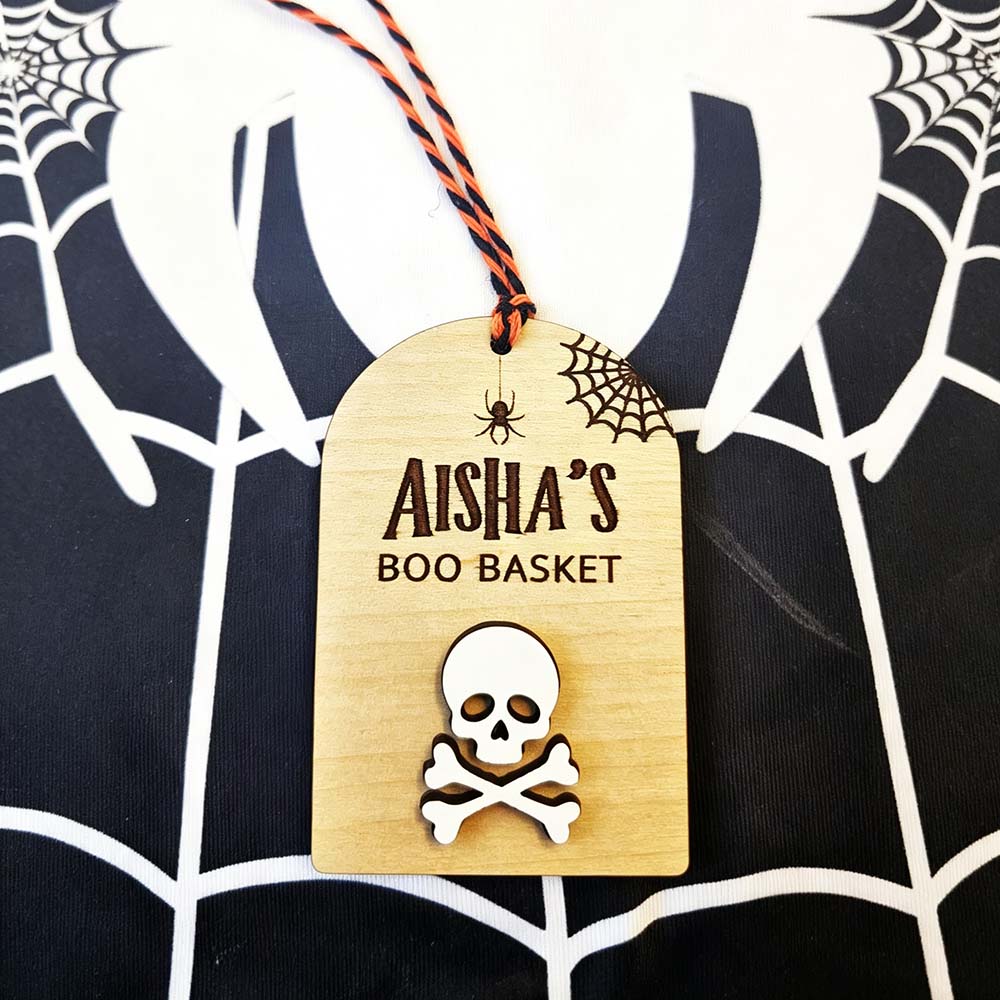 Personalized Halloween Boo Basket Tag | CWHalloween85