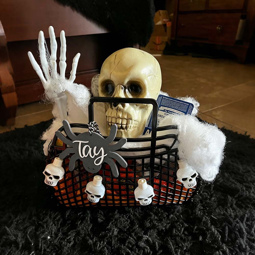Personalized Halloween Name Boo Basket Tag | CWHalloween80