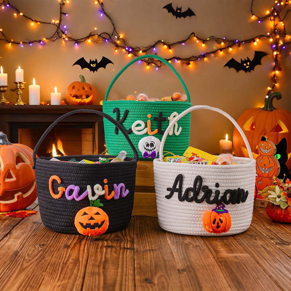 Personalized Halloween Treat Basket | CWHalloween105