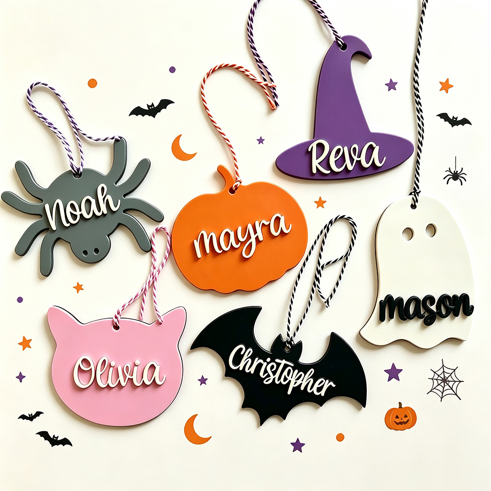 Personalized Halloween Name Boo Basket Tag | CWHalloween80