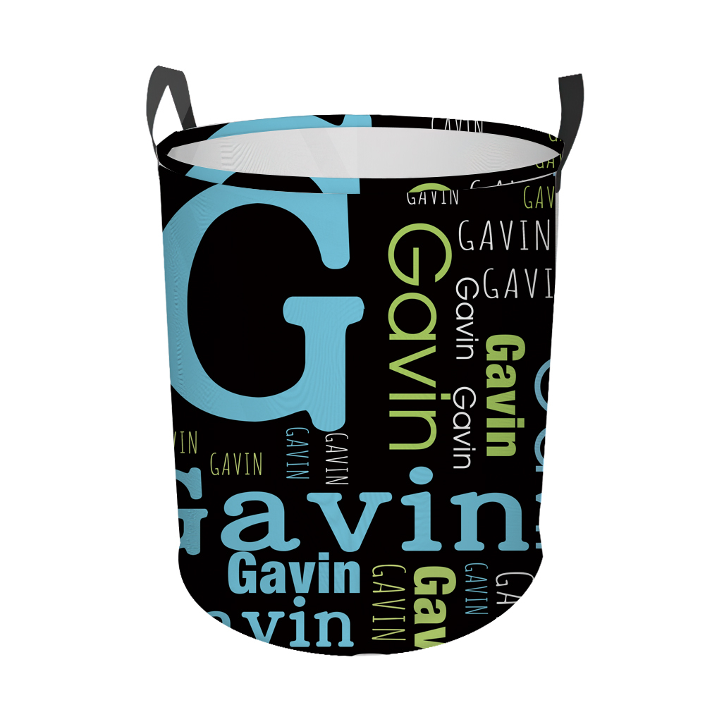 Personalized Laundry Collapsible Baskets with Handle | CWBasket05