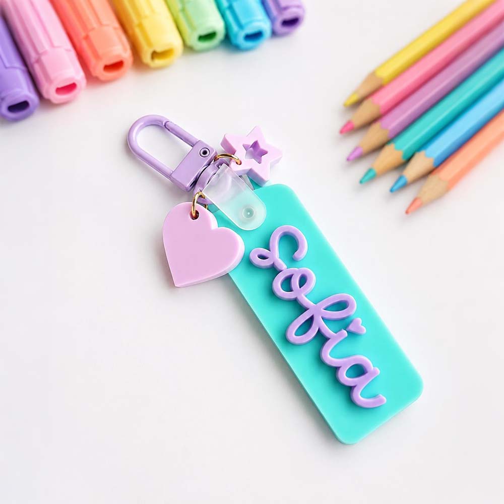 Personalized 3D Printed School Bag Name Tag | CWGift87