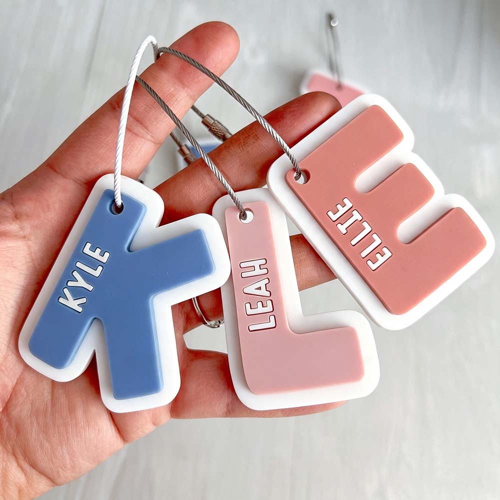 Personalized 3D Printed Backpack Name Tag | CWGift90