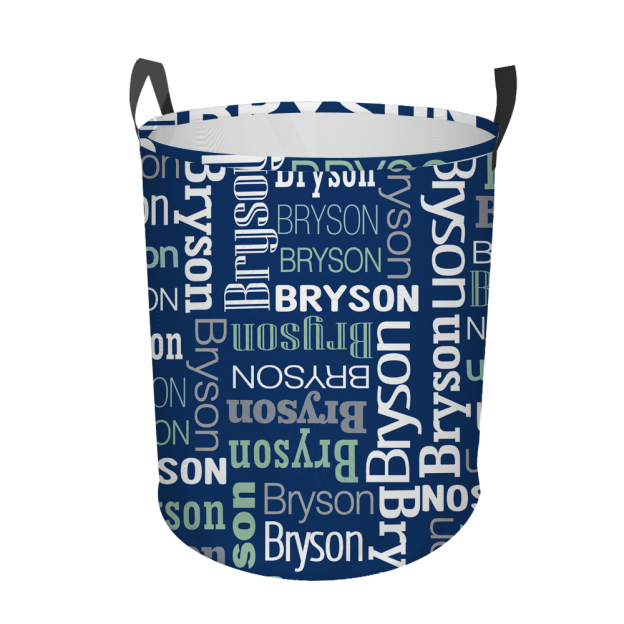 Personalized Laundry Collapsible Baskets with Handle | CWBasket06