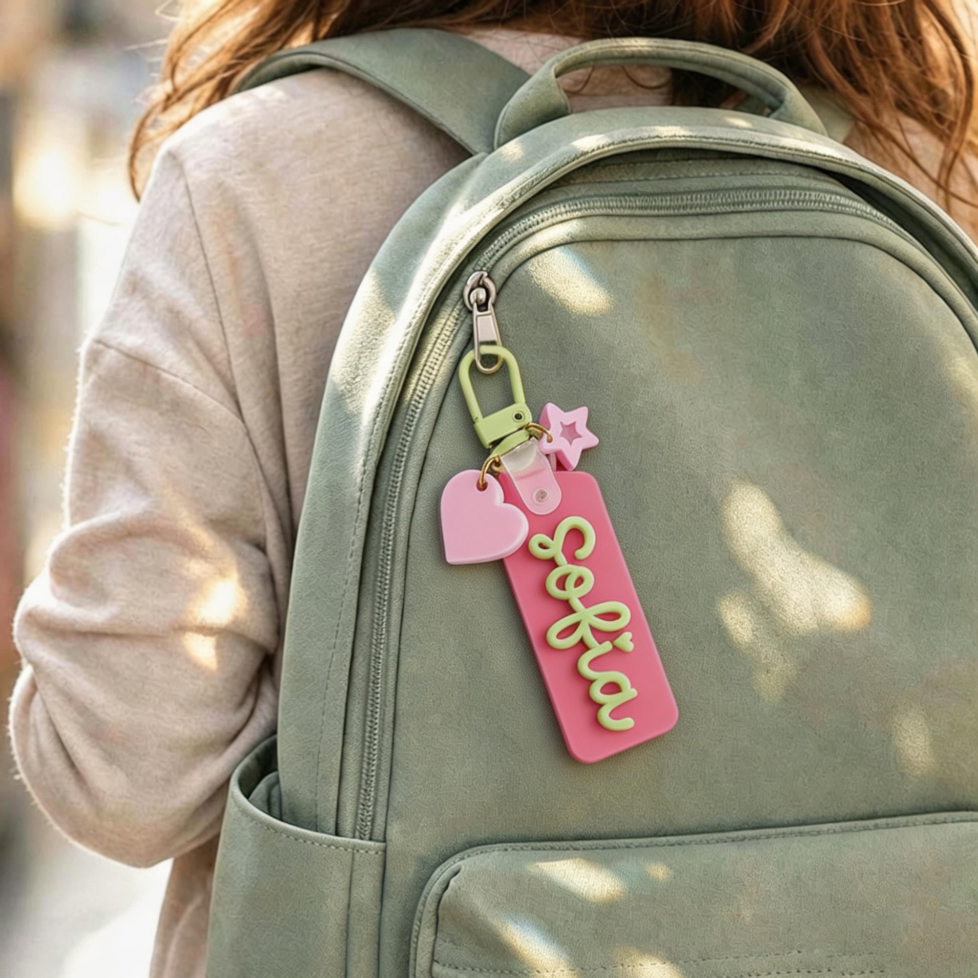 Personalized 3D Printed School Bag Name Tag | CWGift87