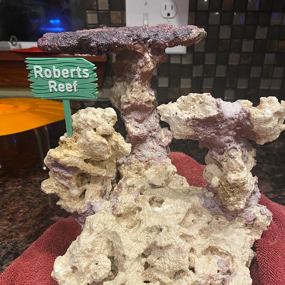 Personalized 3D Printed Forest Sign for Fishtanks | CWGift92