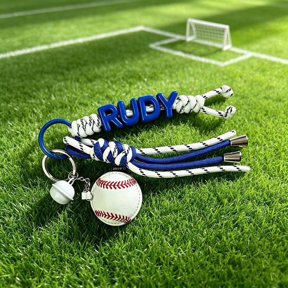 Personalized Sports Name Beaded Keychain | CWGift95