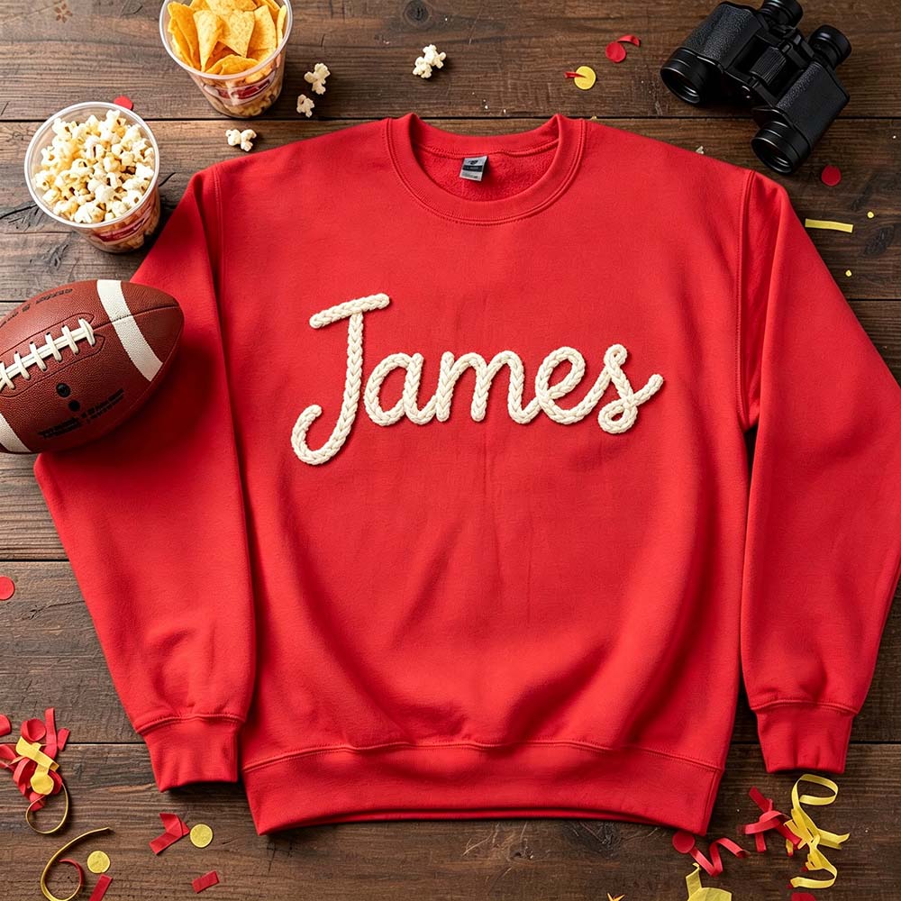 Personalized Hand Embroidered Christmas Matching Family Sweatshirt | CWBaby517
