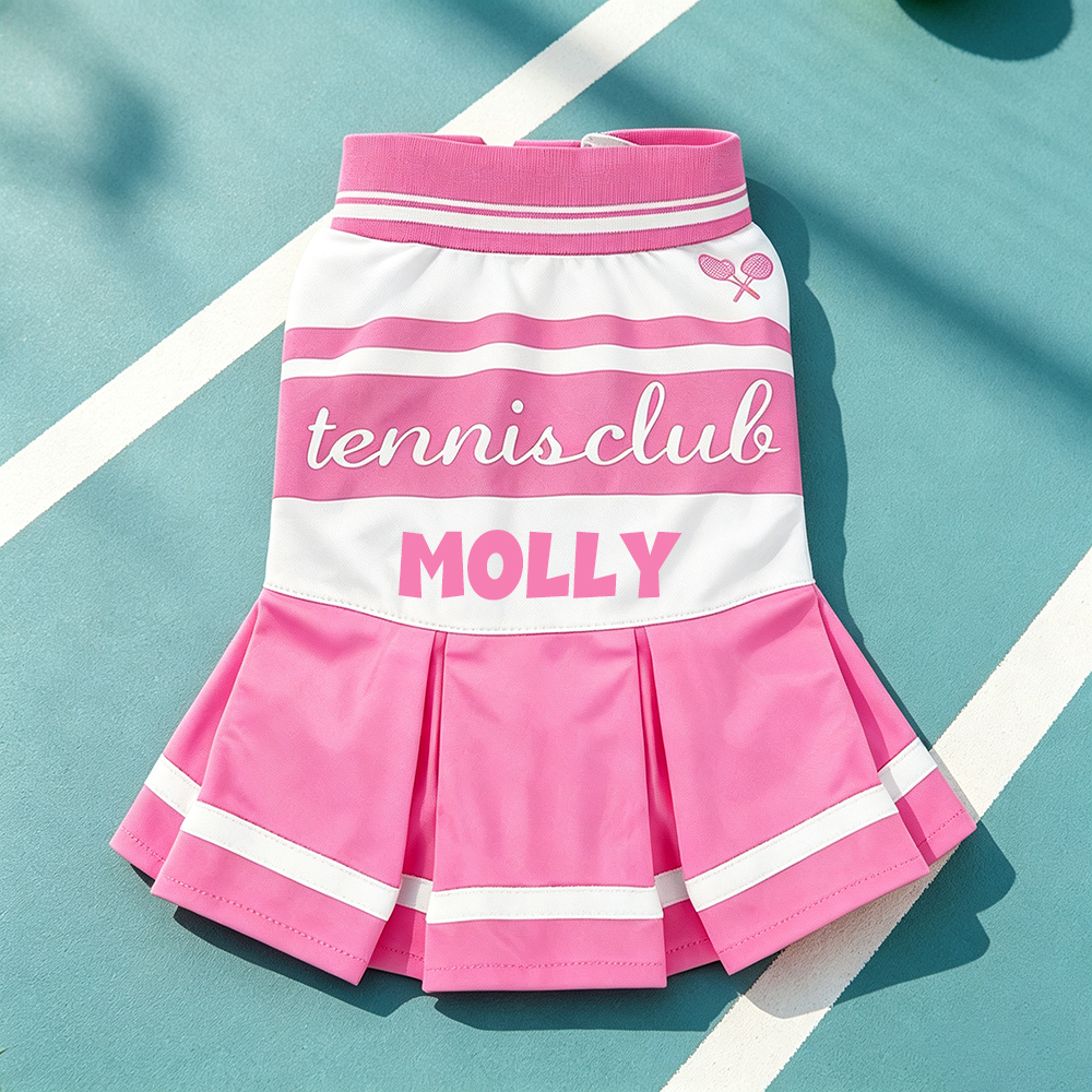 Personalized Cute Pet Tennis Dress | BKPet568