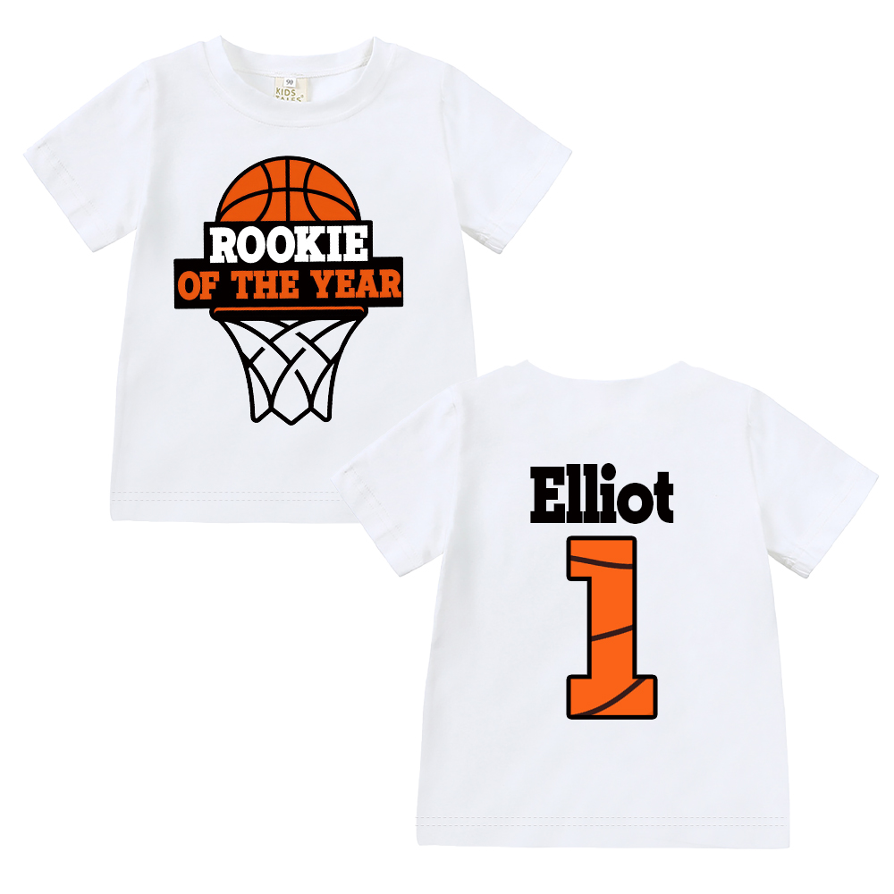 Personalized Basketball Rookie Of The Year Birthday T-Shirt | inBirth03