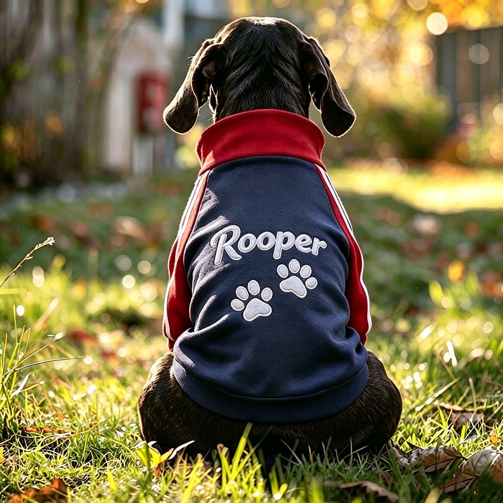Personalized Embroidered Pet Fashion Trendy Sweatshirt Jacket | BKPet570