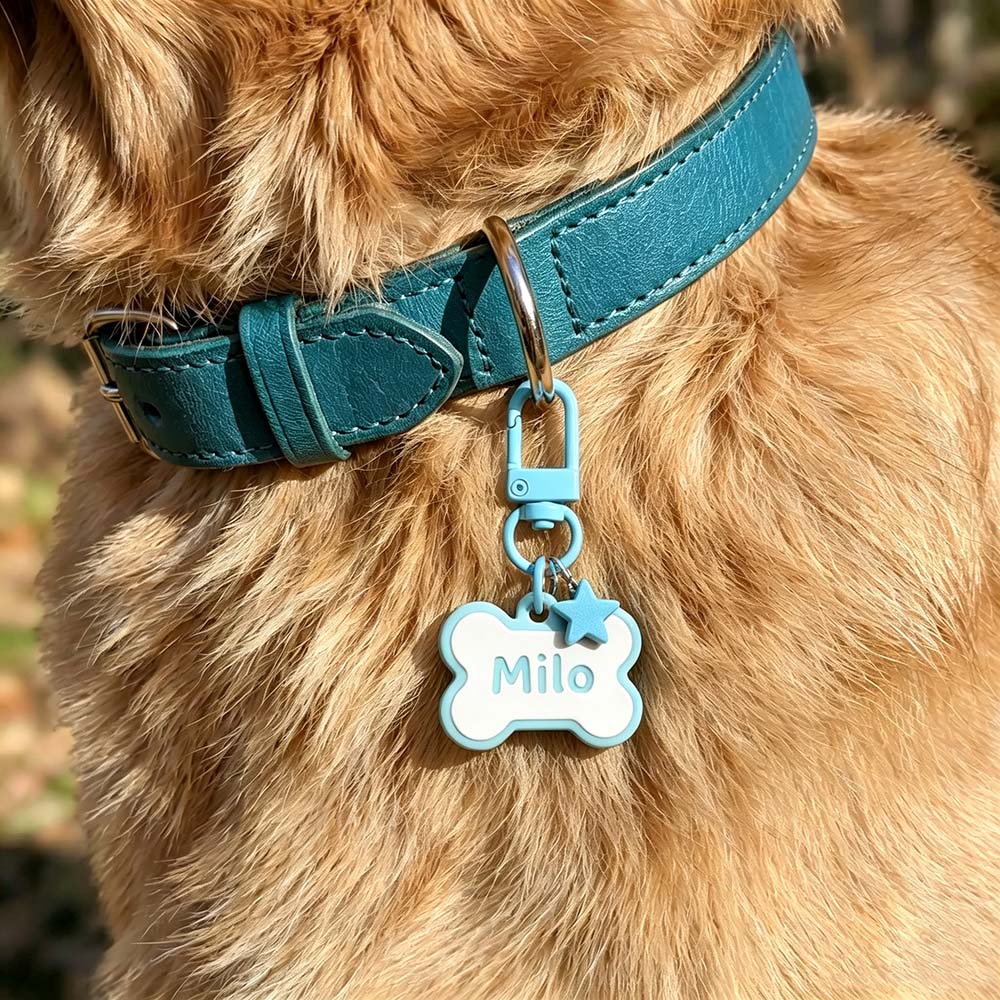 Personalized 3D Printed Bone-Shaped Pets ID Tag | BKPet574
