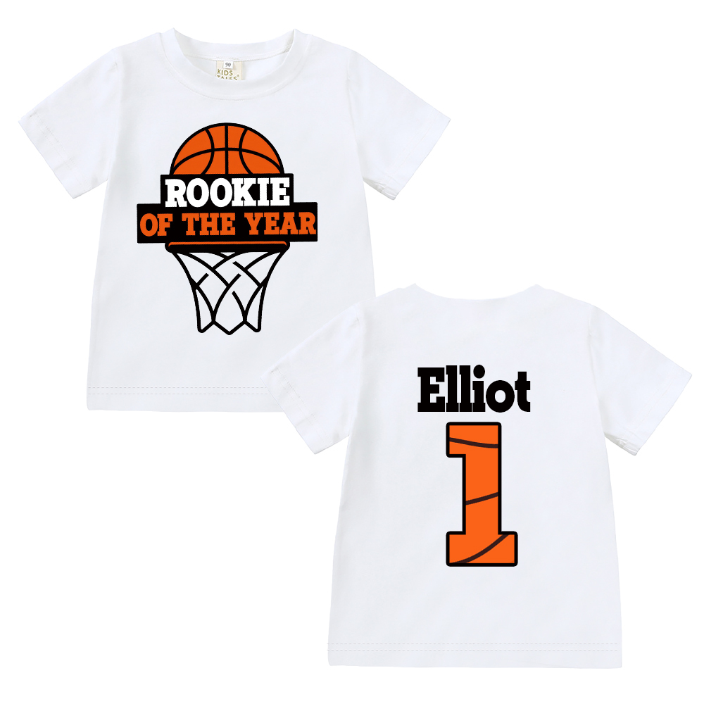 Personalized Basketball Rookie Of The Year Birthday T-Shirt | inBirth03