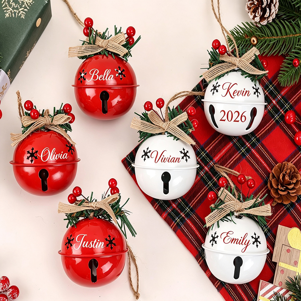 Personalized Jingle Bell Christmas Tree Ornament | MCGift193