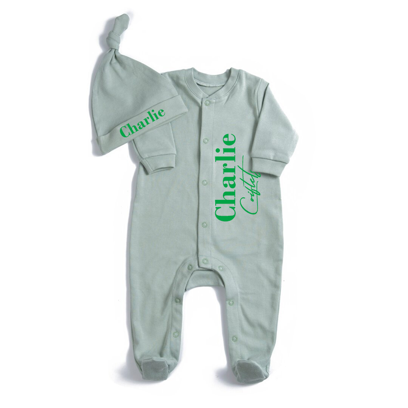 Personalized Baby Cotton Onesie Set | CWBaby26