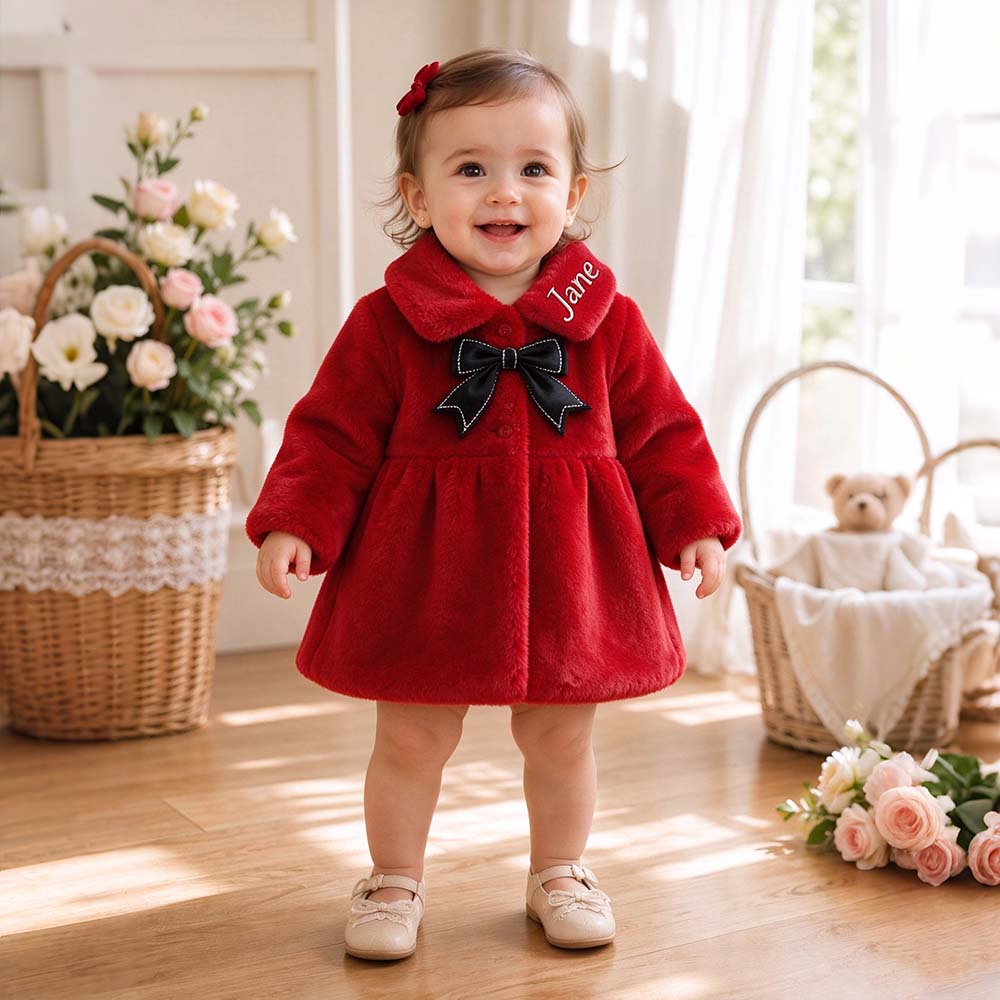 Personalized Embroidered Baby Girl Winter Princess Coat | CWBaby550