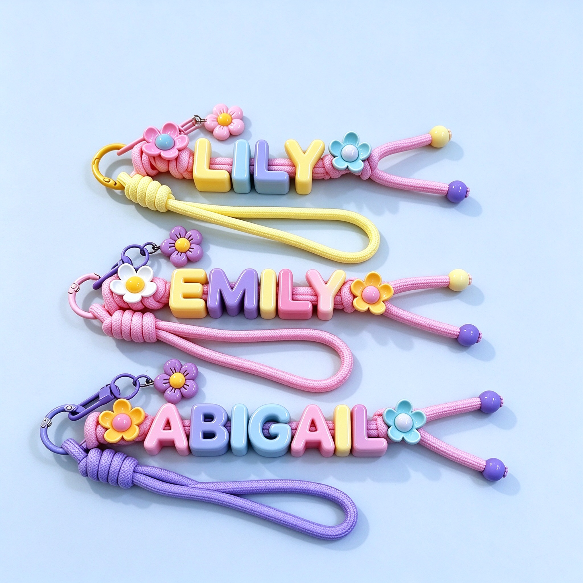 Personalized Colorful Name Letter Beaded Bag Tag | CWGift99
