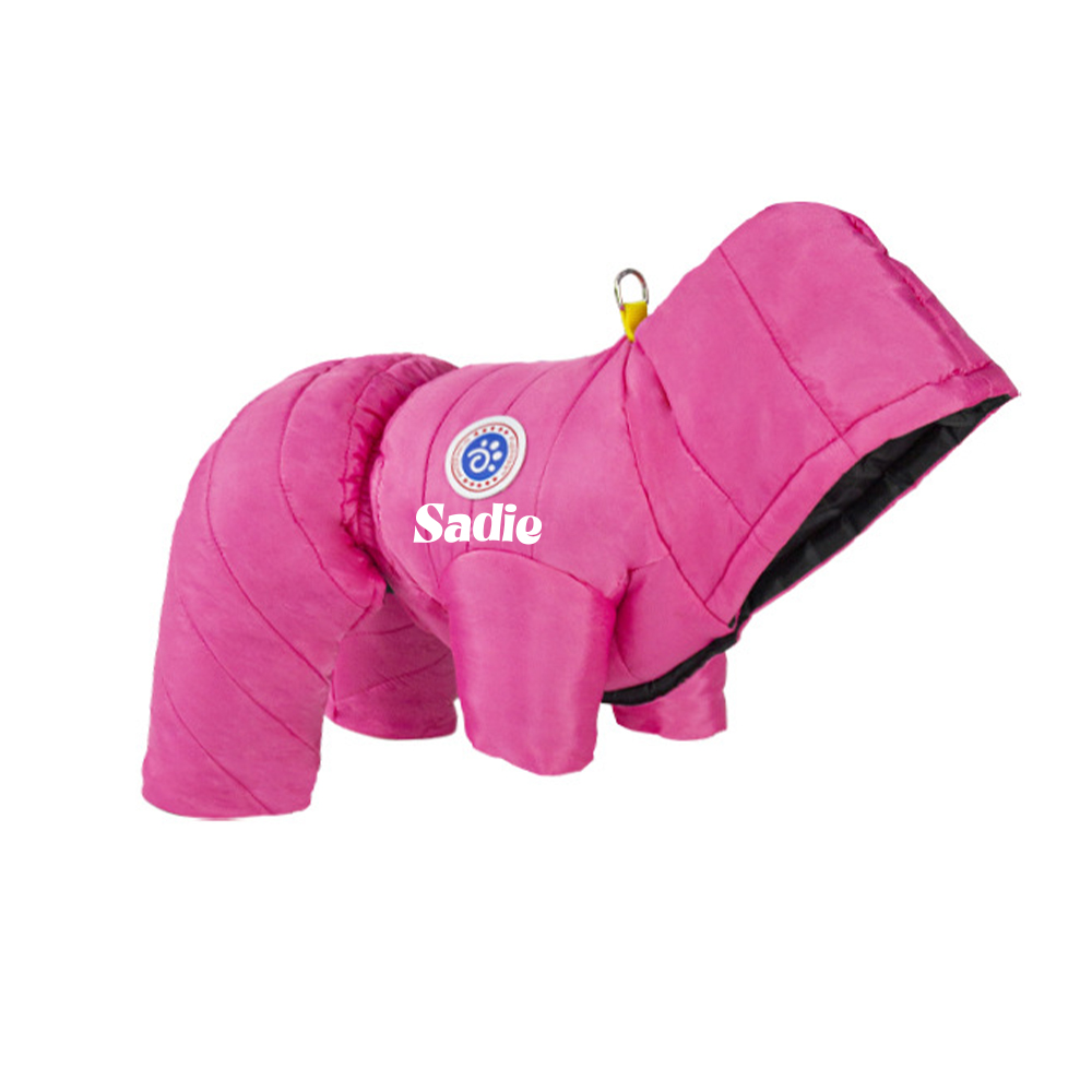 Personalized Pet Winter Warm Windproof Puffer Jacket | BKPet609