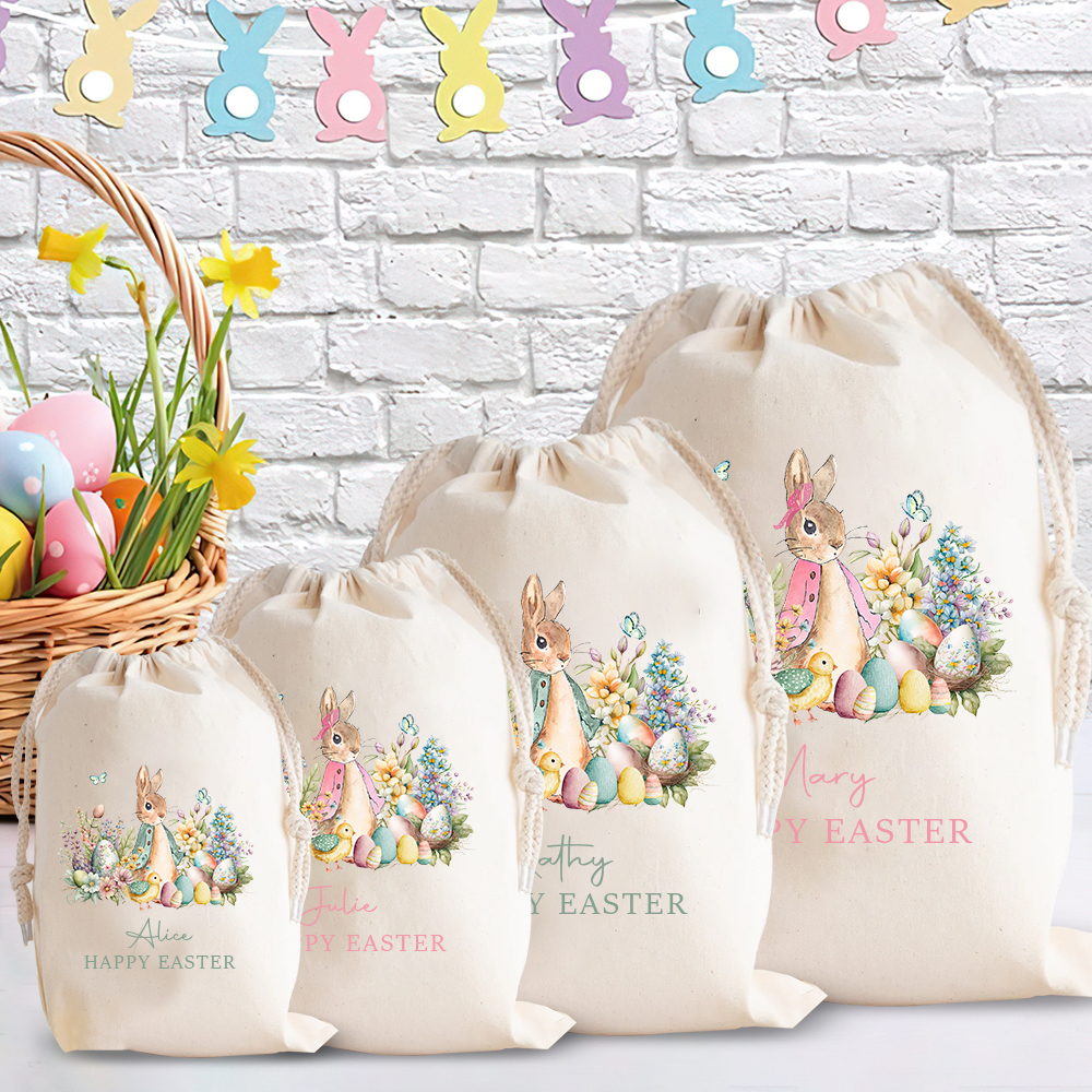 Personalized Name & Initial Easter Gift Sack | CWEaster24