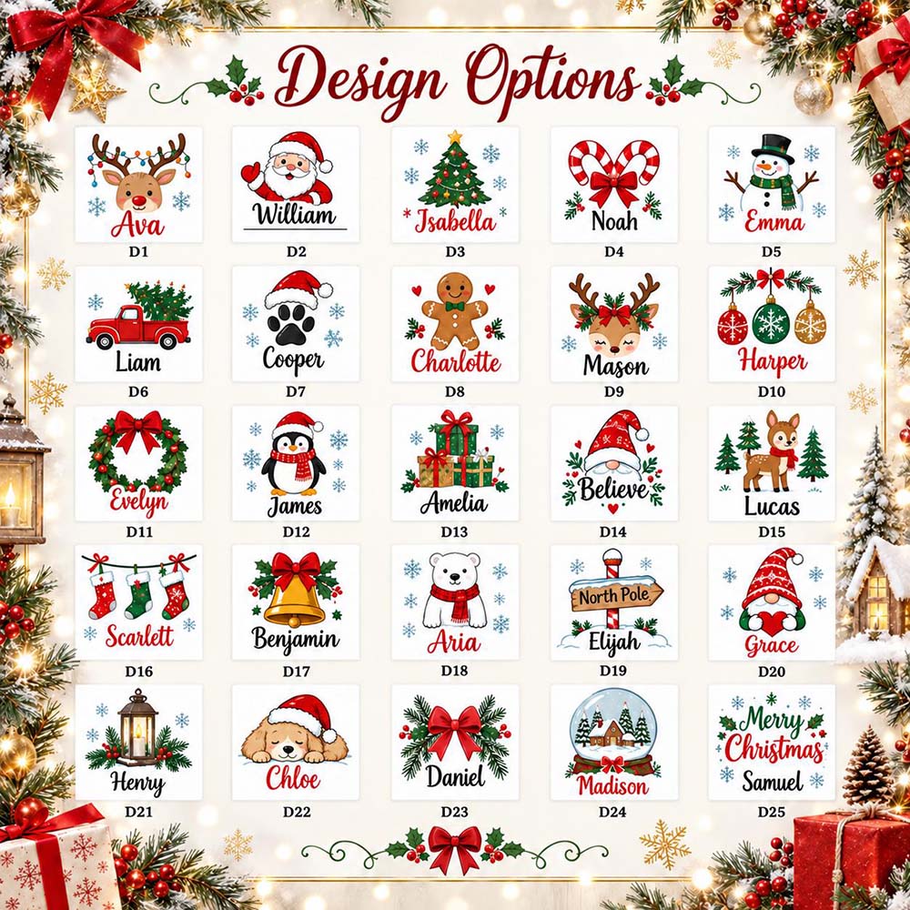 Personalized Christmas Lovely Money Holder with Satin Ribbon | MCGift443