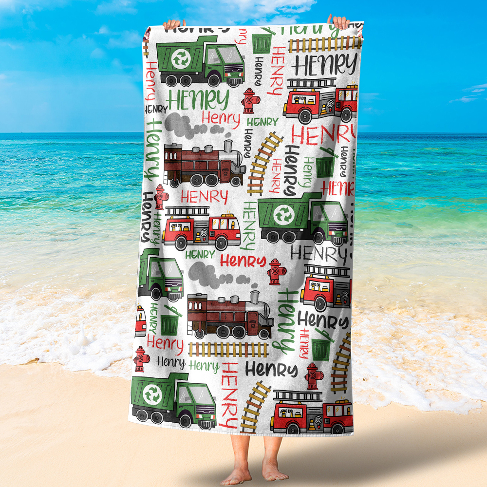 Personalized Lovely Kid Towel for Summer & Beach | CWTowel54