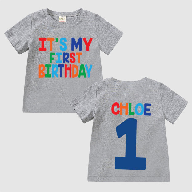 Personalized My First Birthday T-Shirt | inBirth24