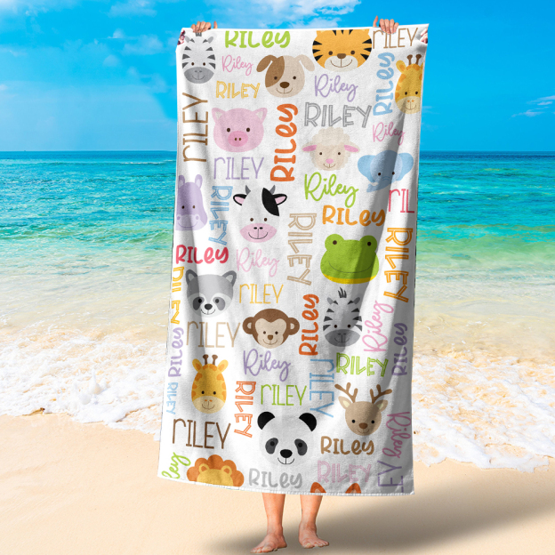 Personalized Lovely Kid Towel for Summer & Beach | CWTowel57