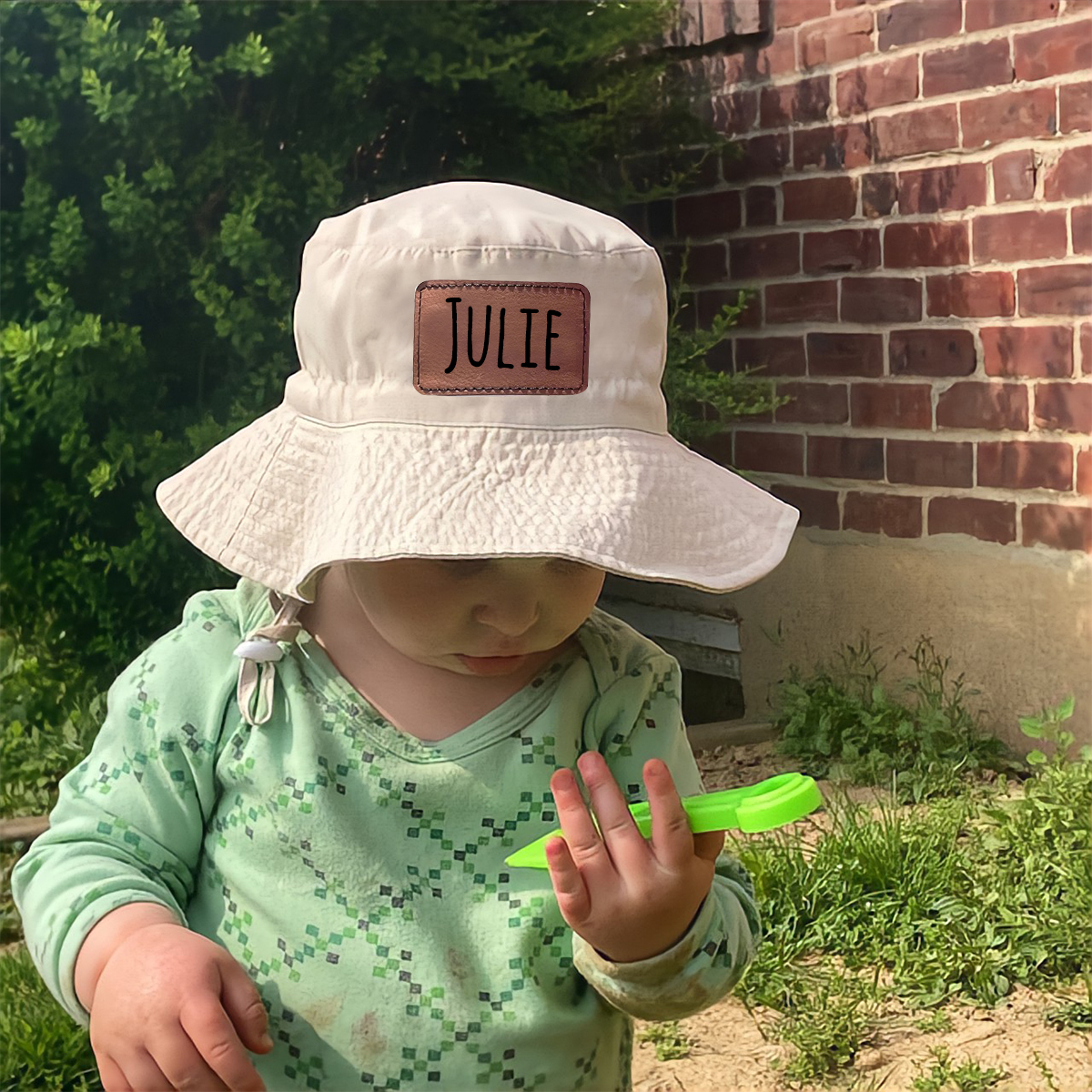 Personalized Leather Patch Bucket Hat for Comfort & Unique | CWBeach43