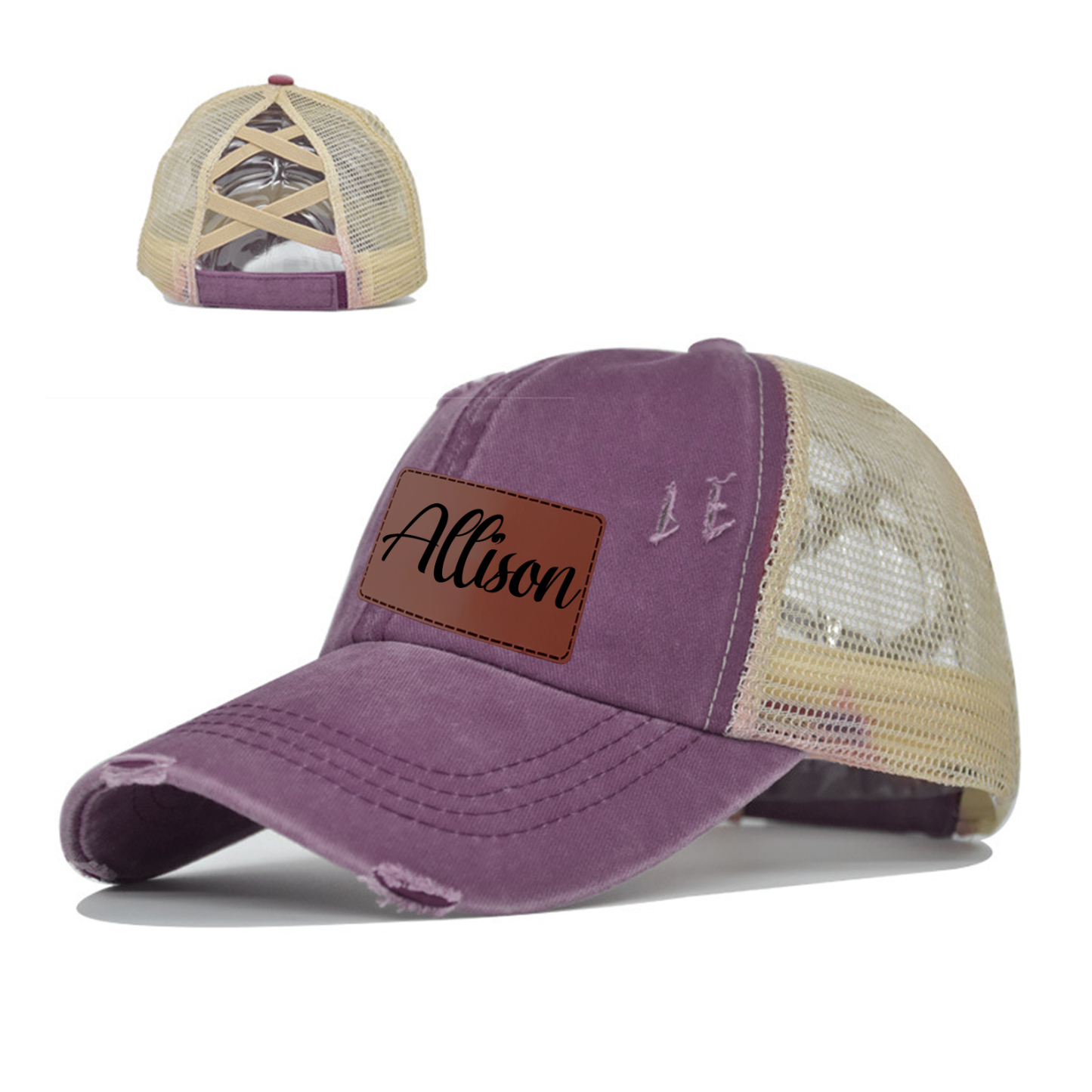 Personalized Child Leather Patch Hat for Comfort & Unique | CWBeach46