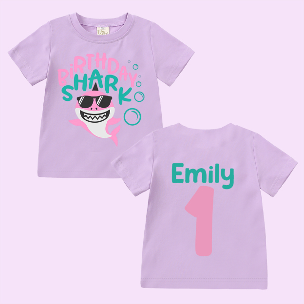 Personalized Shark Birthday T-Shirt | inBirth31