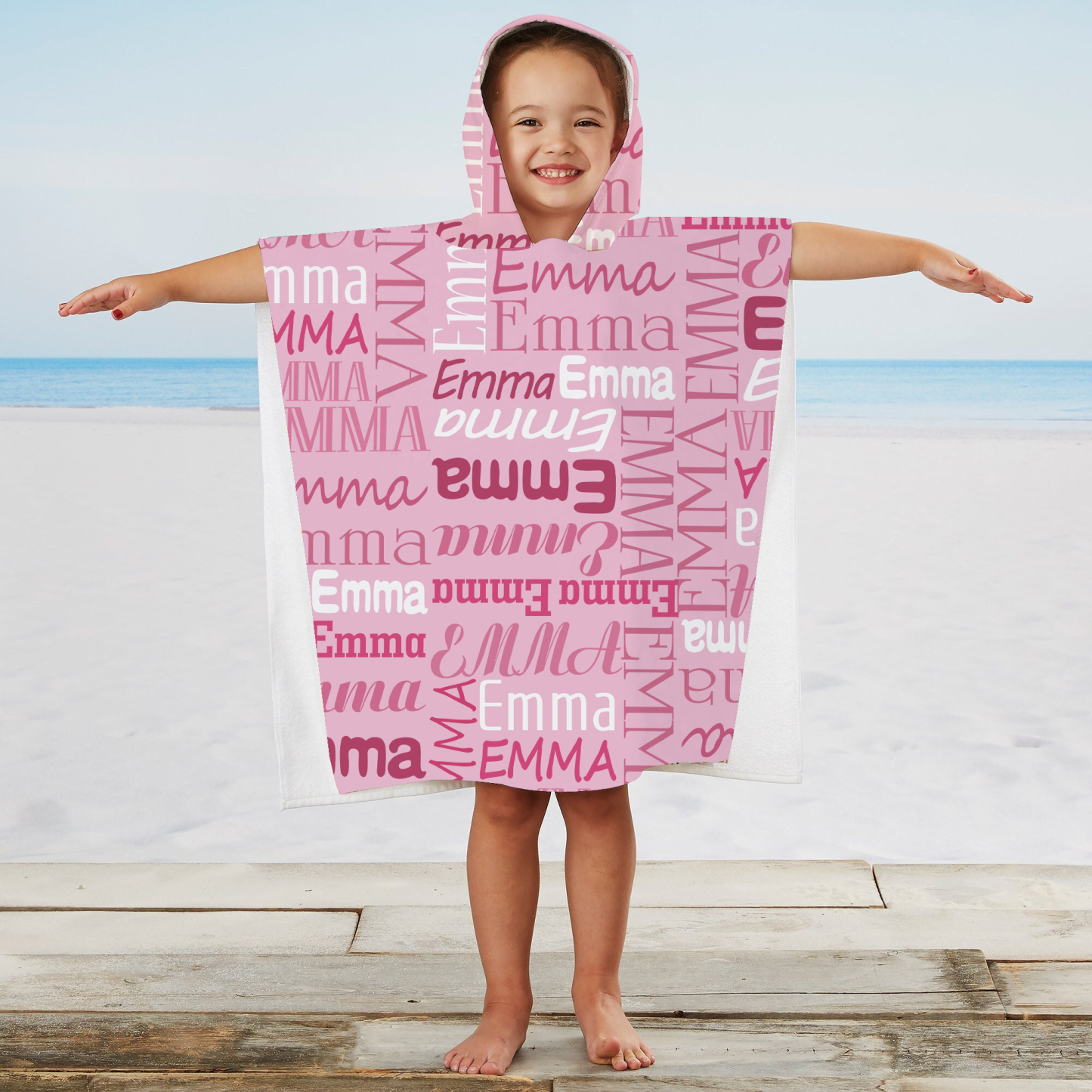 Personalized Hooded Beach Towel for Summer & Beach | CWHTowel17