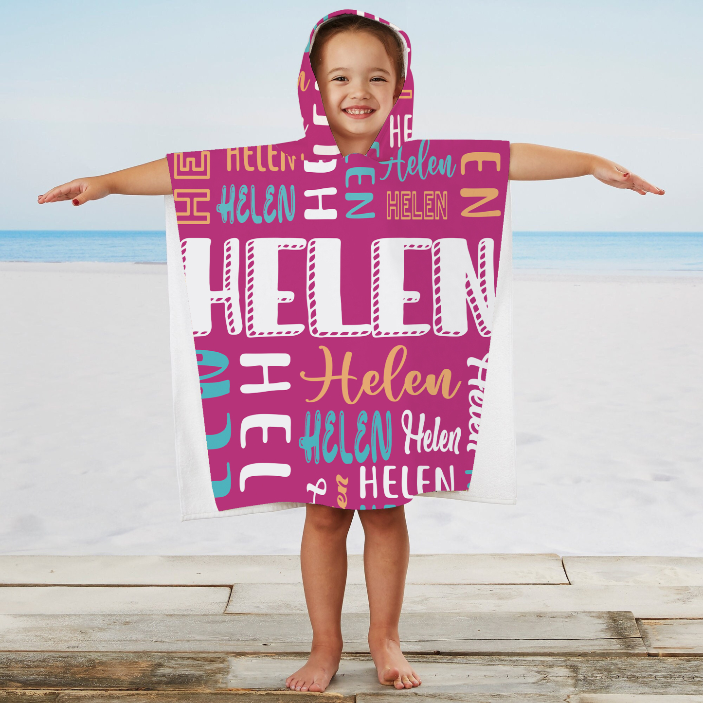 Personalized Hooded Beach Towel for Summer & Beach | CWHTowel22