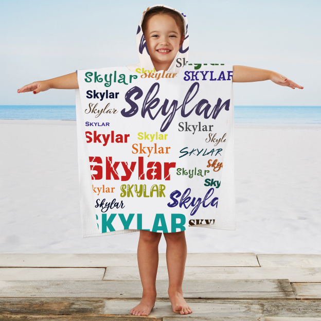 Personalized Hooded Beach Towel for Summer & Beach | CWHTowel23