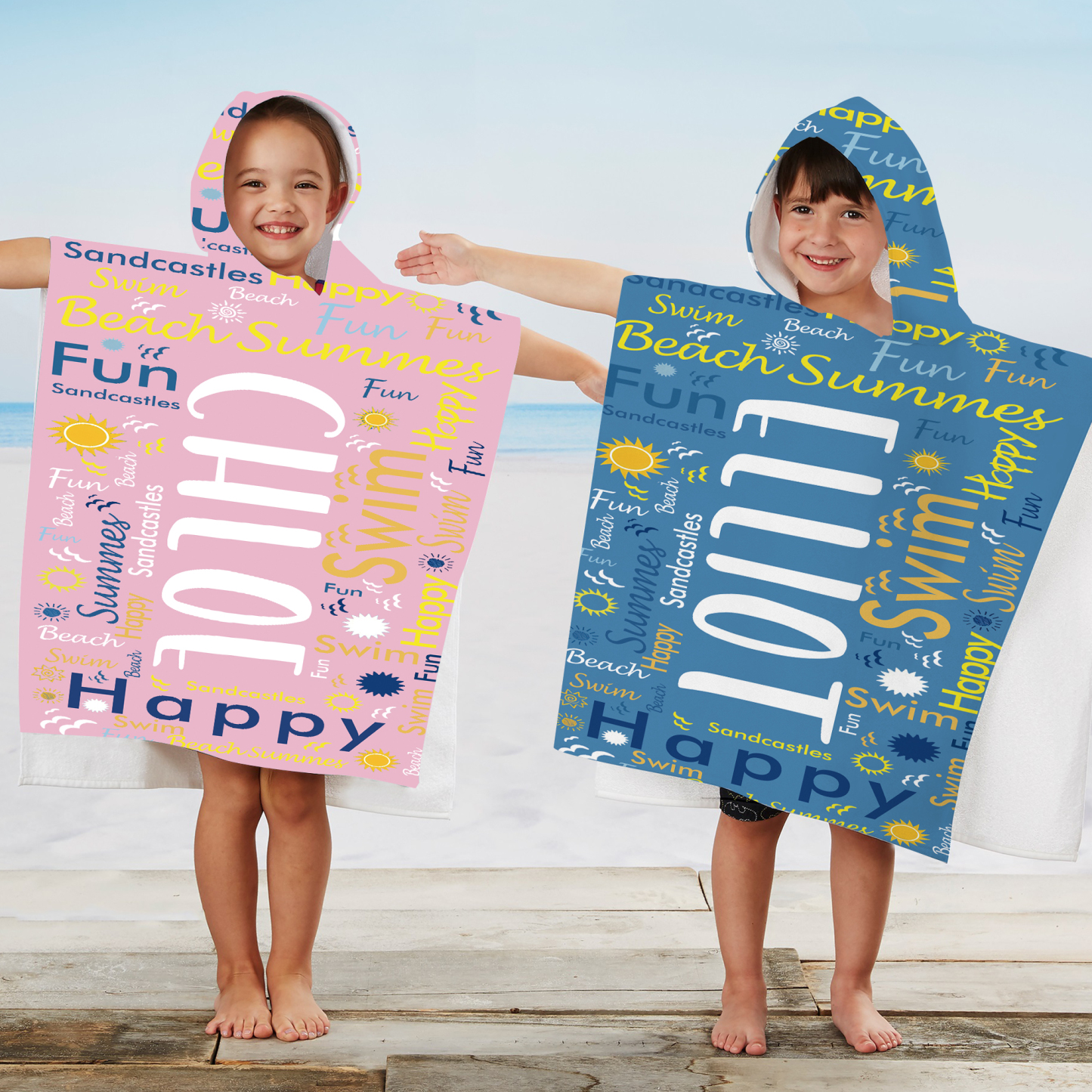 Personalized Hooded Beach Towel for Summer & Beach | CWHTowel24