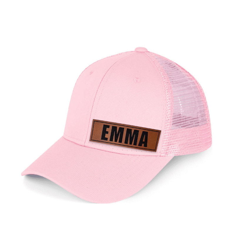Personalized Color Leather Patch Hat for Comfort & Unique | CWBeach53