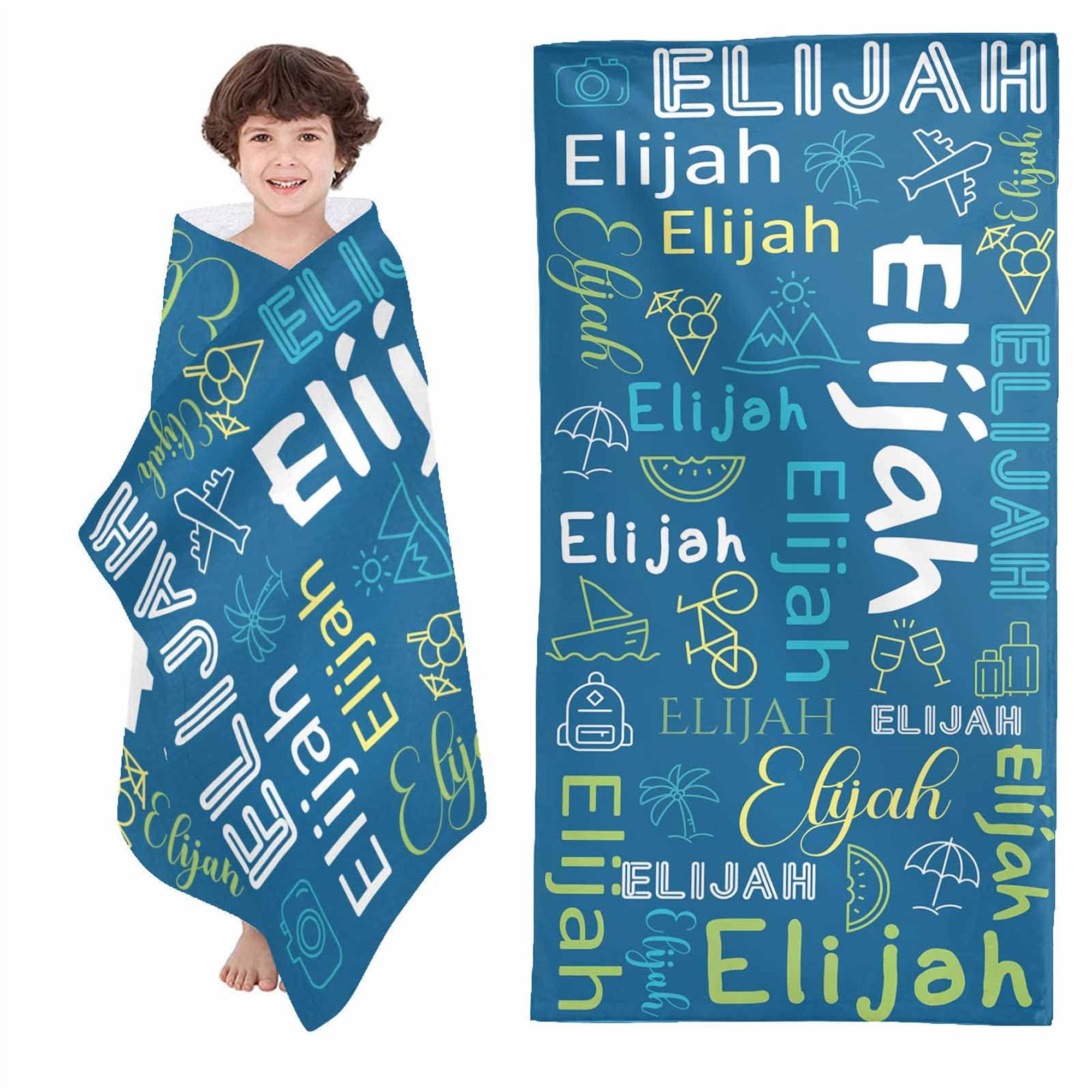 Personalized Lovely Kid Towel for Summer & Beach | CWTowel101