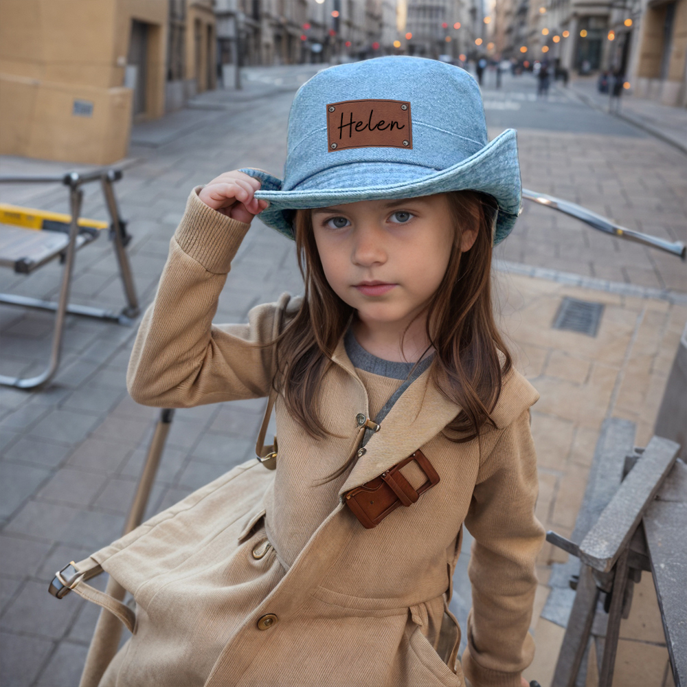 Personalized Cowboy Leather Patch Hat for Comfort & Unique | CWBeach68