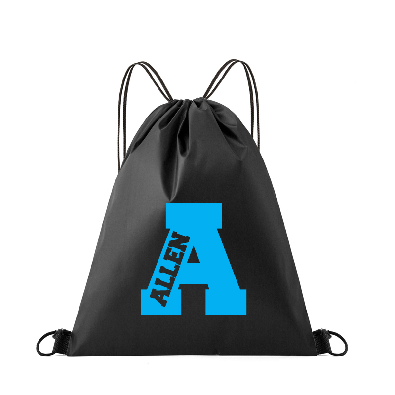 Personalized Initial & Name Beach Drawstring Rucksack Bag | CWBeach69