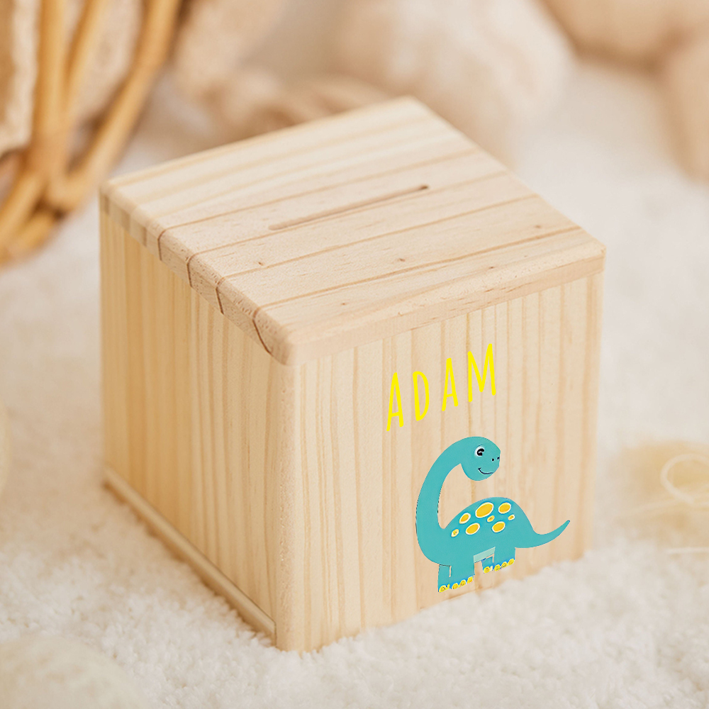 Personalized Kid Cute Animal Wooden Money Boxes