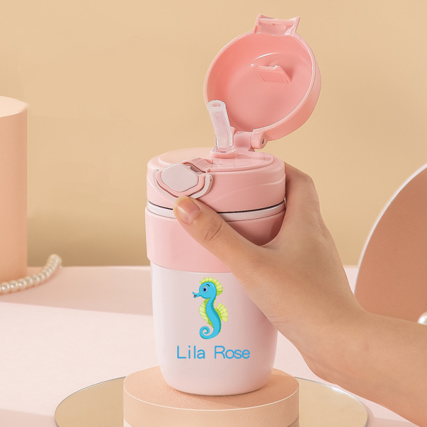 Personalised BPA Free 11oz Stainless Steel Water Bottle | Youbottle27