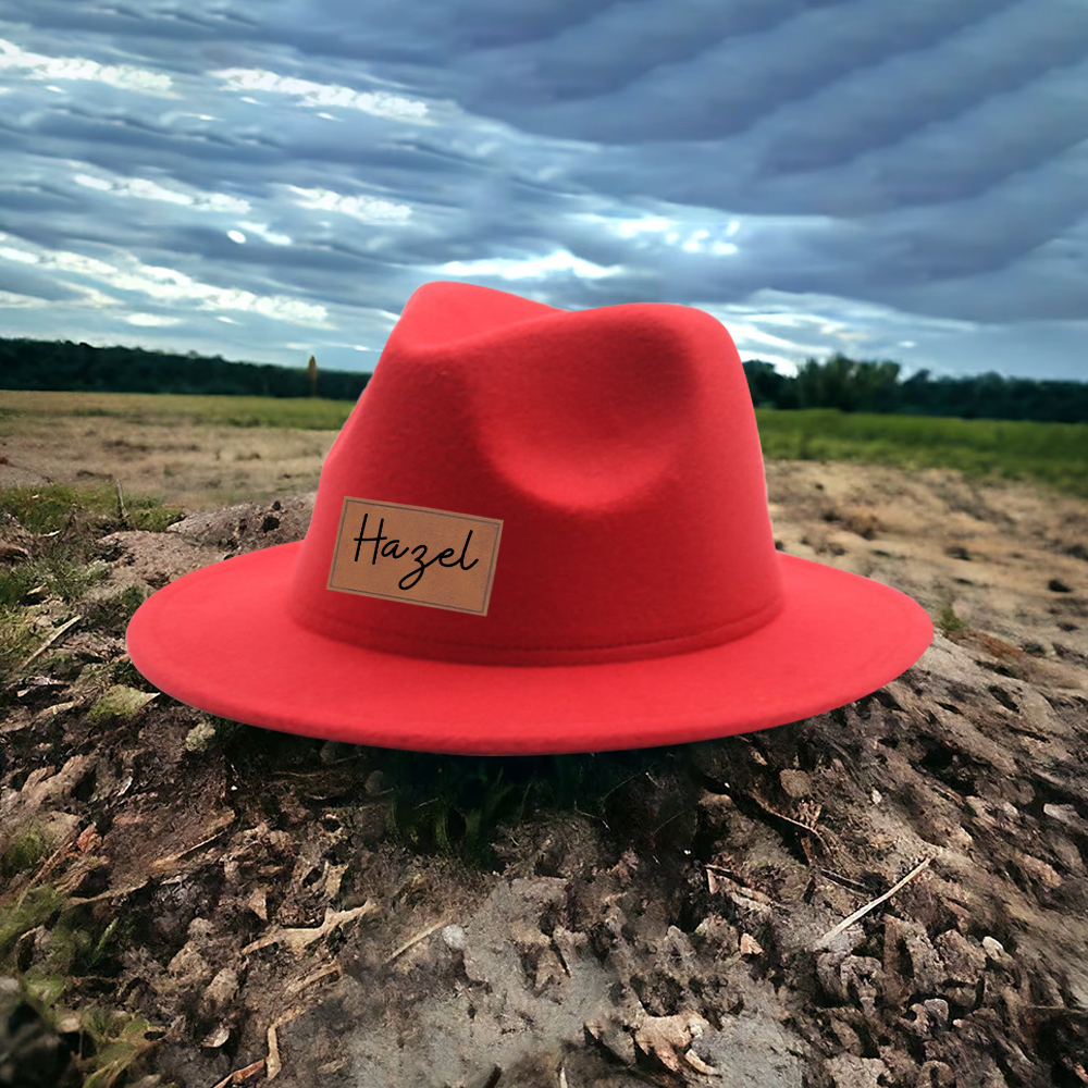 Personalized Leather Patch Cowboy Hat for Comfort & Unique | CWBeach99