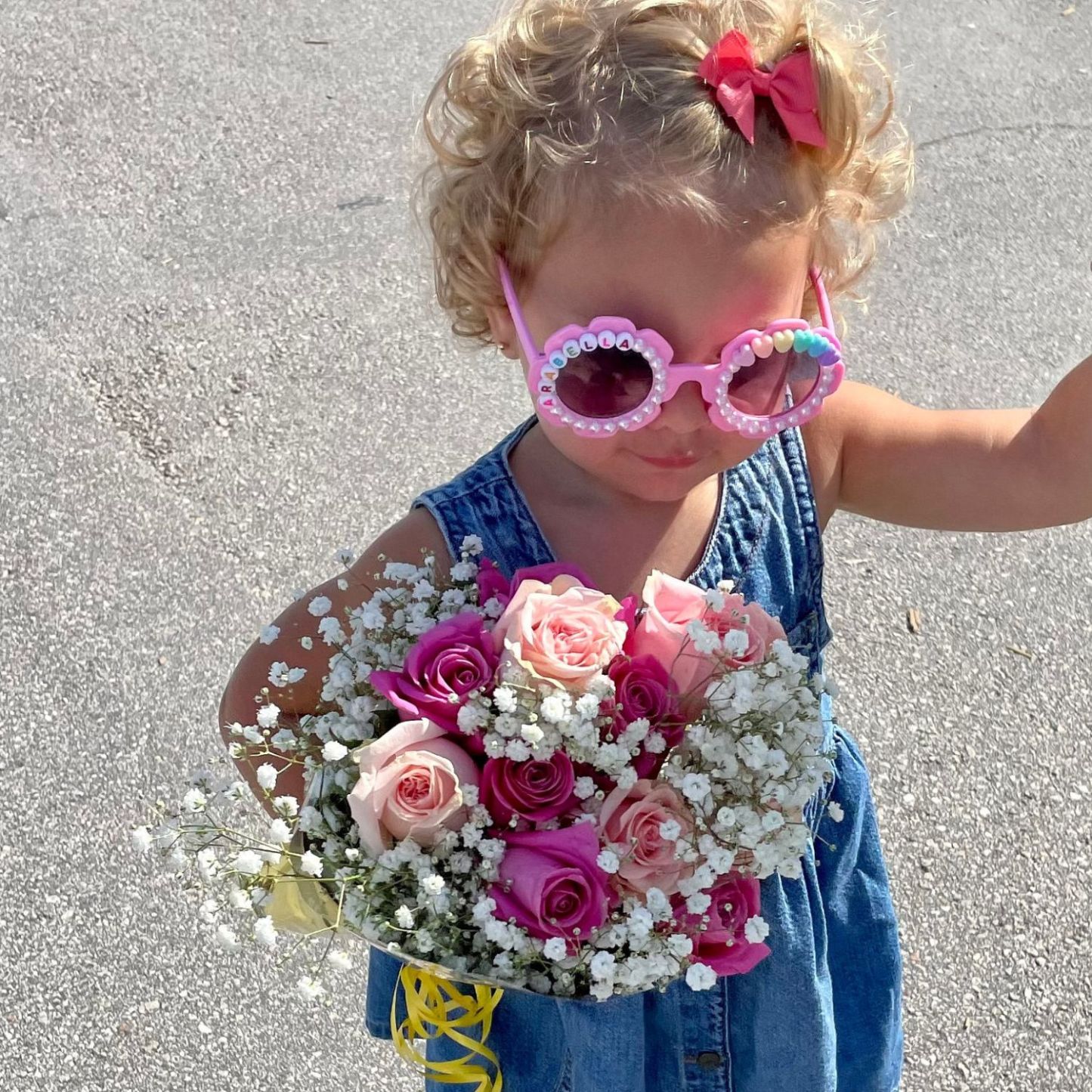 Personalized Colorful Flower Sunglasses For Kids | CWBeach117