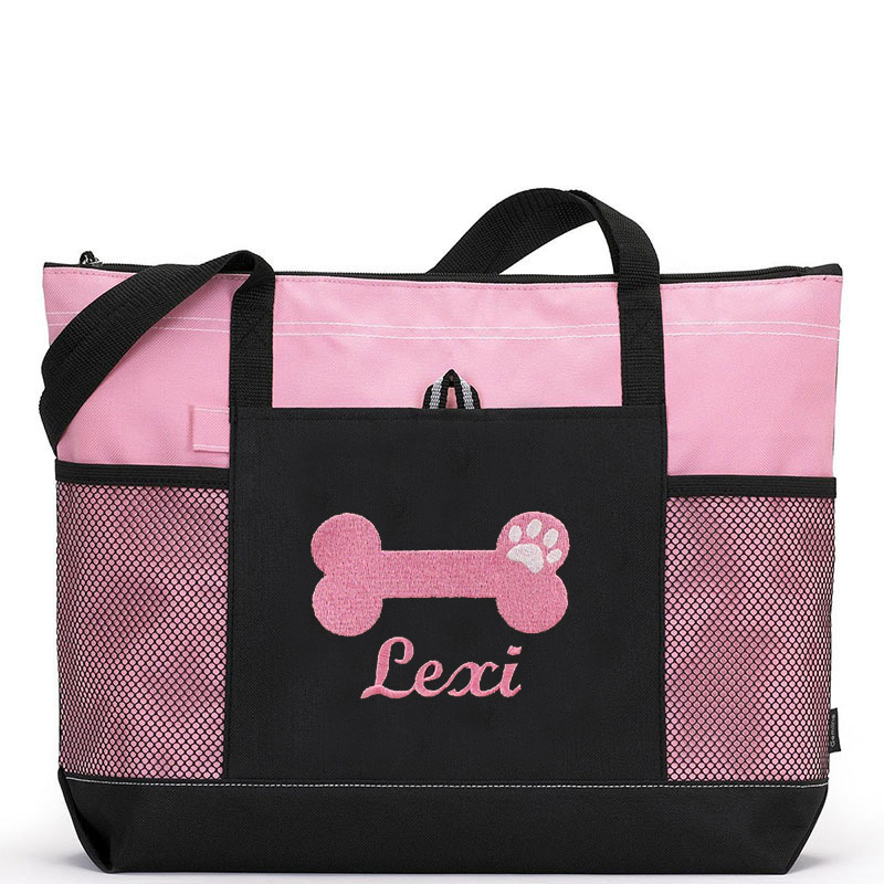 Personalized Dog Bone Color Tote Bag  | BKPet65