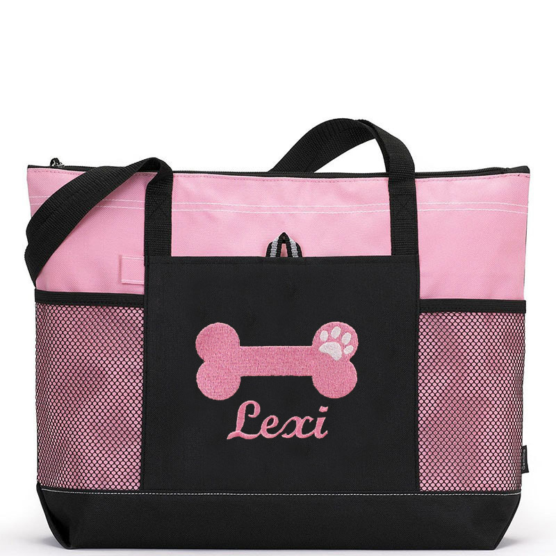 Personalized Dog Bone Color Tote Bag  | BKPet65