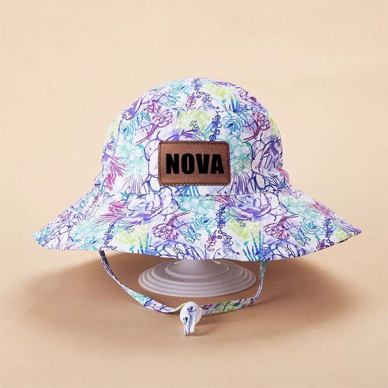 Personalized Leather Patch Bucket Hat for Comfort & Unique | CWBeach127