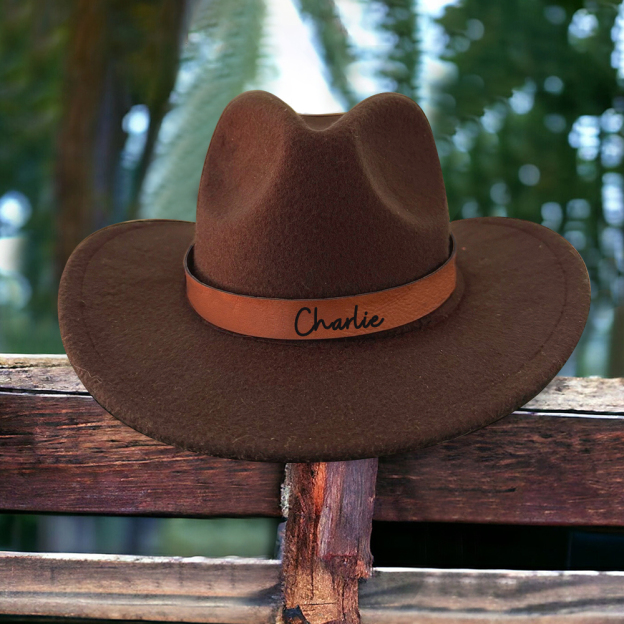 Personalized Leather Band Cowboy Hat for Comfort & Unique | CWBeach130