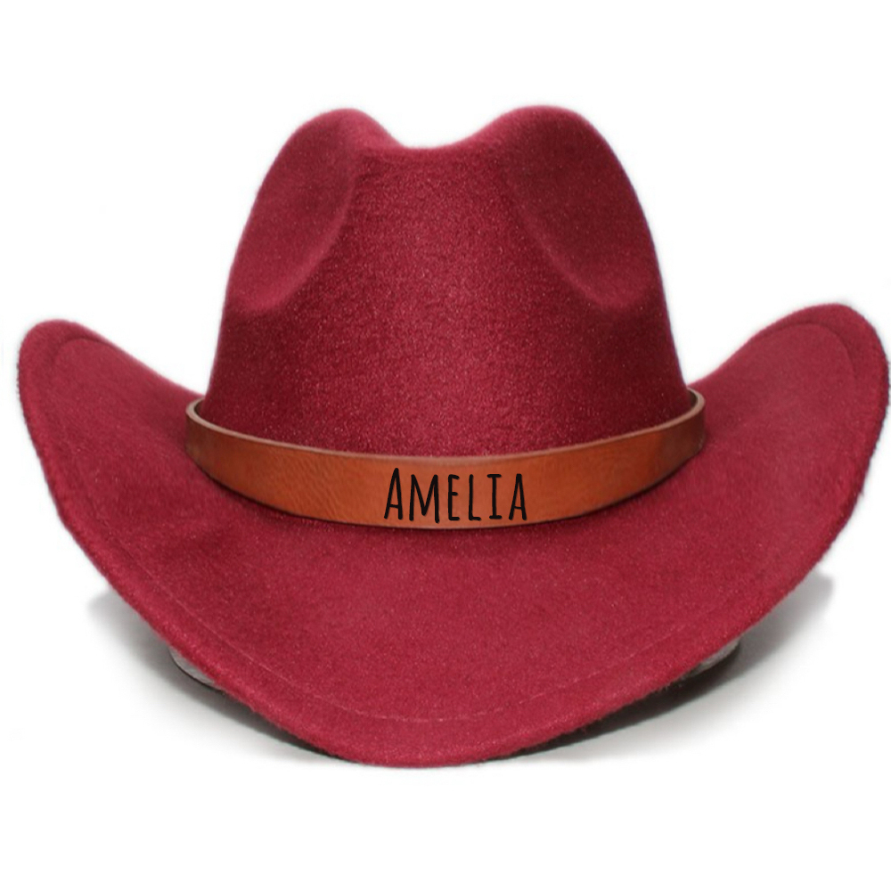 Personalized Leather Band Cowboy Hat for Comfort & Unique | CWBeach130