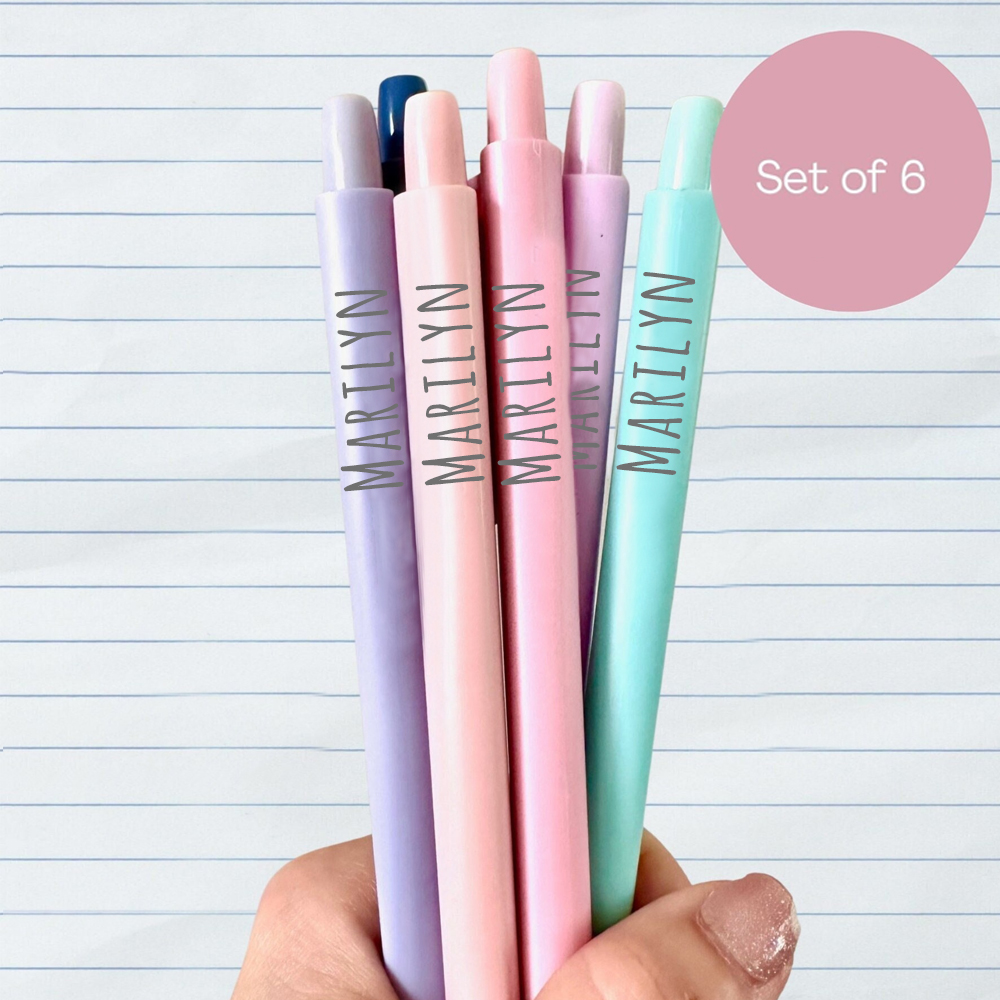 Personalized Back to School Set of 6 Mechanical Pencils | CWTeach08